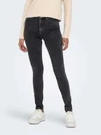 Spodenki damskie - ONLY Dżinsy - Slim fit - w kolorze czarnym - miniaturka - grafika 1