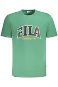 Koszulki męskie - KOSZULKA FILA Z KRÓTKIM RĘKAWEM MĘSKA ZIELONA - miniaturka - grafika 1