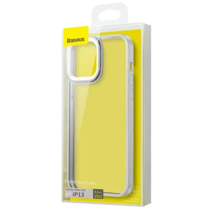 Baseus Crystal Phone Case pancerne etui do iPhone 13 z żelową ramką szary ARJT000313 - Etui i futerały do telefonów - miniaturka - grafika 5