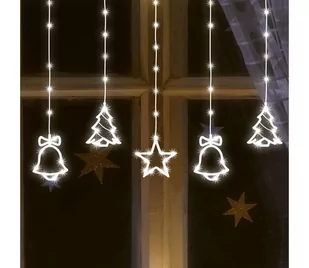 LED Zewnętrzny łańcuch bozonarodzeniowy 186xLED 7m IP44 zimna biel - Oświetlenie świąteczne - miniaturka - grafika 1