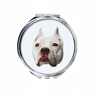 Pitbull Lusterko kieszonkowe Pies geometryczny - Lusterka do makijażu - miniaturka - grafika 1