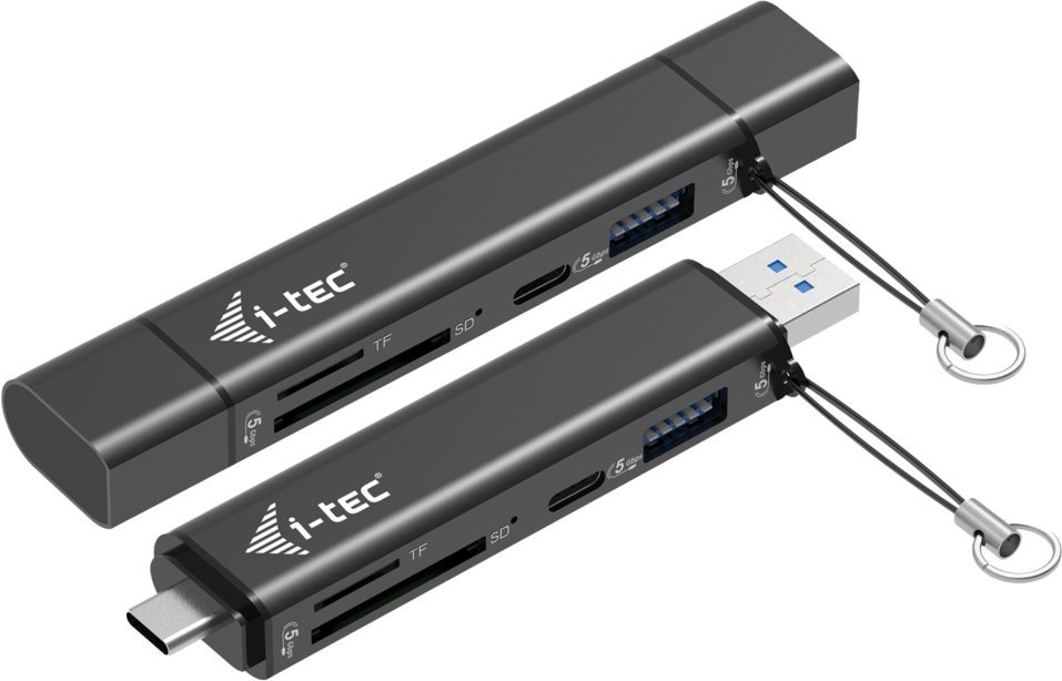 Adapter USB I-TEC USB-C / USB-A Dongle SD TF and 2x USB 1x USB-A 1x USB-C CADONGLEUSBSD