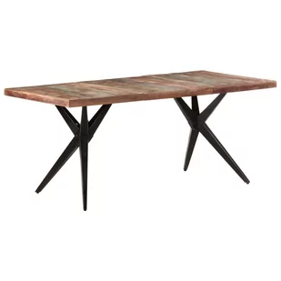 vidaXL Lumarko Stół jadalniany, 180x90x76 cm, lite drewno z odzysku 323570 - Stoły - miniaturka - grafika 1
