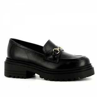 Czarne skórzane mokasyny damskie CARINII - Carinii - Mokasyny damskie - miniaturka - grafika 1