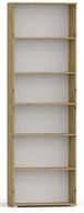 Regały - Regał Pola 215X60 Dąb Artisan, Szeroki 80 Cm, 6 Półek Na Książki I Segregatory - miniaturka - grafika 1