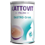 Suplementy i witaminy dla kotów - Kattovit Gastro-Drink - 24 x 135 ml, z kurczakiem - miniaturka - grafika 1