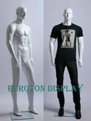 Manekiny wystawowe - Euroton XM-11B biały lakierowany abstrakcyjny manekin mężczyzna - miniaturka - grafika 1
