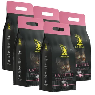 Cat Royale Baby Powder żwirek bentonitowy 25l (5x5l) - Żwirek dla kotów - miniaturka - grafika 1