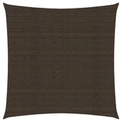 Parasole ogrodowe - vidaXL Żagiel przeciwsłoneczny, 160 g/m, brązowy, 3x3 m, HDPE vidaXL - miniaturka - grafika 1