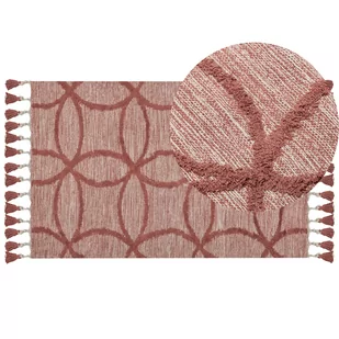 Dywan bawełniany 80 x 150 cm czerwony KIRSEHIR - Dywany Dywan bawełniany 80 x 150 cm czerwony KIRSEHIR - Dywany - miniaturka - grafika 1