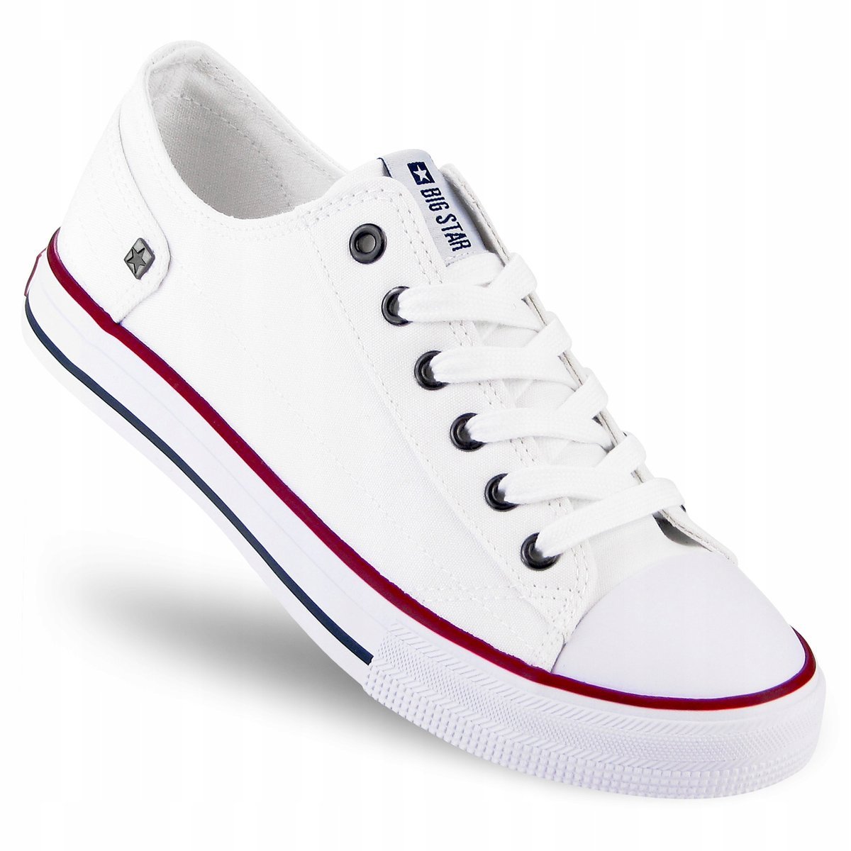 TRAMPKI damskie niskie BIG STAR tenisówki klasyczne DD274336 białe 38