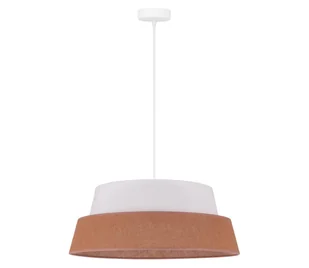 Duolla - Żyrandol na lince GALAXY 1xE27/15W/230V śr. 50 cm brązowy/biały - Lampy sufitowe - miniaturka - grafika 1