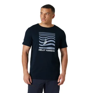 Męska koszulka z krótkim rękawem Helly Hansen Shoreline T-shirt 3.0 navy - M - Koszulki męskie - miniaturka - grafika 1