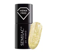 Lakiery hybrydowe - Semilac Seaqueen, lakier hybrydowy z efektem sunflash, 244, 7ml - miniaturka - grafika 1