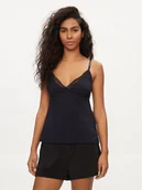 Piżamy damskie - Tommy Hilfiger Koszulka piżamowa UW0UW05404 Granatowy Slim Fit - miniaturka - grafika 1