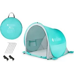 Namiot plażowy samorozkładający, parawan ogrodowy zamykany UV50 turquoise Outtec - Namioty - miniaturka - grafika 1