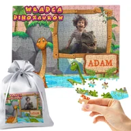 Puzzle - PUZZLE 300 el. TWOJE FOTO DINOZAURY - IDEALNY PREZENT DZIECKA SZKOŁY IMIĘ - miniaturka - grafika 1