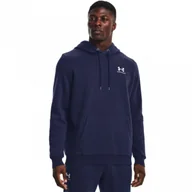 Bluzy sportowe męskie - Męska bluza dresowa nierozpinana z kapturem Under Armour UA Essential Fleece Crew - UNDER ARMOUR - miniaturka - grafika 1
