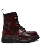 Glany damskie - NEW ROCK Glany M-MILI083C-S56 Bordowy - miniaturka - grafika 1