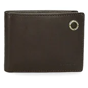 Portfele - Pepe Jeans Badge Poziomy portfel z portfelem, unikalny, Brązowy, única, Poziomy portfel z torebką - miniaturka - grafika 1