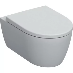 Geberit iCon Zestaw Toaleta WC 53x37,5 cm bez kołnierza + deska wolnoopadająca biały alpin mat 501.663.JT.1 - Miski WC - miniaturka - grafika 1