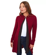 Swetry damskie - Joe Browns Damski kardigan z kapturem z zapięciem, czerwony, 12, Rumba czerwony, 38 - miniaturka - grafika 1