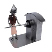 Figurki dekoracyjne - Metalowa figurka Piekarz. Prezent dla Piekarza - miniaturka - grafika 1