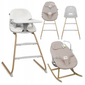 Krzesełka do karmienia - Lionelo Dalia Set Krzesełko Do Karmienia I Bujak 4W1 Od 6 Mcy - miniaturka - grafika 1