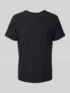 Koszulki męskie - T-shirt z prążkowanym, okrągłym dekoltem model ‘Dinton’ - miniaturka - grafika 1