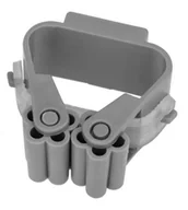 Miotły, szufle, mopy - Wieszak na miotłę, mopa z samoprzylepnym uchwytem szary - miniaturka - grafika 1