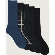 Skarpetki męskie - BOSS BLACK Skarpety 5-pack 5PRSGiftset Check CC - miniaturka - grafika 1