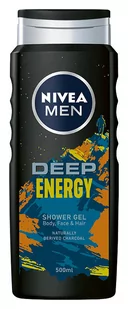 Nivea MEN Żel pod prysznic DEEP ENERGY, 500 ml 9005800347622 - Żele pod prysznic dla mężczyzn - miniaturka - grafika 1