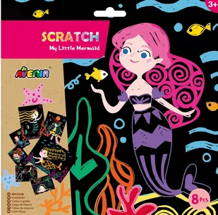 Wydrapywanka Syrenka - Zabawki kreatywne - miniaturka - grafika 1