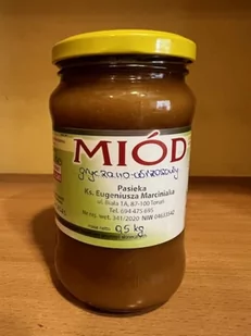 Miód gryczano-wrzosowy 500g (ks. E. Marciniak) - Miód - miniaturka - grafika 1