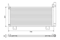 Chłodnice - Chłodnica klimatyzacji VALEO 822651 88460-48150 LEXUS - miniaturka - grafika 1