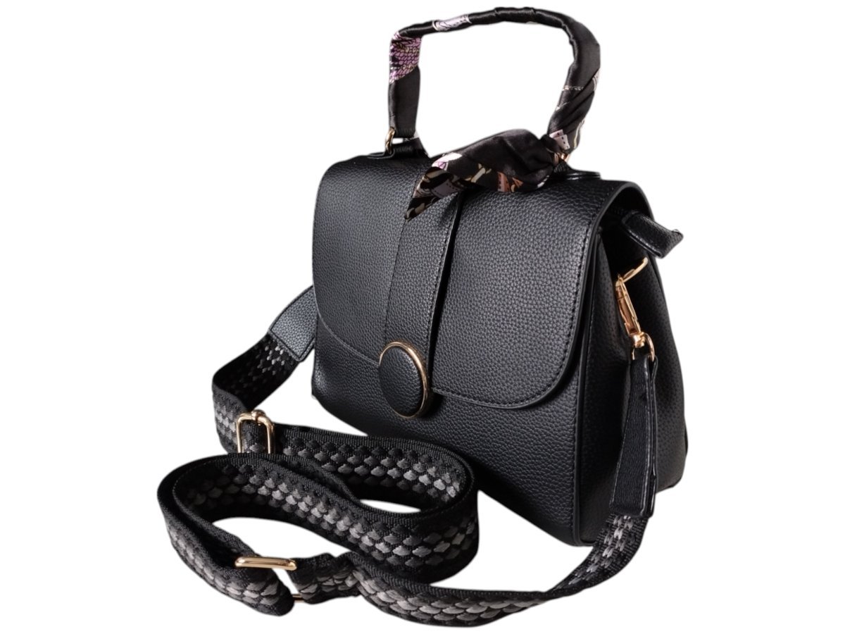 Torebka Damska, Miejska Mała Listonoszka Na Ramię, Kolor Czarny