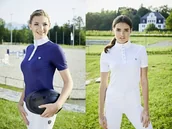 Koszulki jeździeckie - Covalliero Koszulka konkursowa damska AXOMIA SS20 - miniaturka - grafika 1