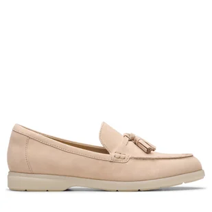 Mokasyny Clarks Narini Edge 26181453 Beżowy - Mokasyny damskie - miniaturka - grafika 1