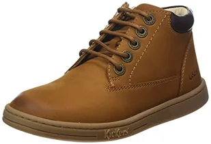 Kickers Tackland Buty i botki mieszane dla dzieci, Camel Brązowy, 29 EU - Botki damskie - miniaturka - grafika 1