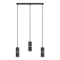 Lampy sufitowe - Ines lampa wisząca 3xGU10 czarna K-5241 - miniaturka - grafika 1