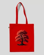 Torby i wózki na zakupy - TORBA BAWEŁNIANA NA ZAKUPY DRZEWO Czerwony - miniaturka - grafika 1