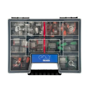 Komplet złączek EDO Technic do przewodów sztywnych 30x EDO202, 30x EDO203 20x EDO204, 20x EDO205 + KNO20154 - Wtyczki i adaptery - miniaturka - grafika 1