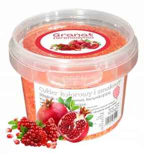 Cukier Do Waty Cukrowej Granat 100g wiaderko Grenadyna - Cukier i słodziki - miniaturka - grafika 1