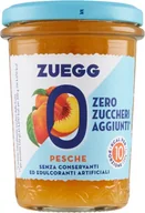 Konfitury, marmolady, powidła - Konfitura z brzoskwini bez cukru Confetture Pesche Senza Zucchero 220g - Zuegg - miniaturka - grafika 1
