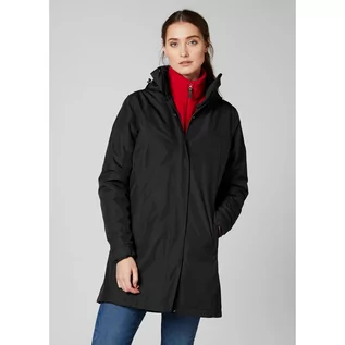 Płaszcze damskie - Damski płaszcz przeciwdeszczowy Helly Hansen ADEN INSULATED RAIN COAT black - grafika 1