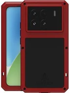 Etui i futerały do telefonów - LOVE MEI Etui pancerne + szkło Powerful do Xiaomi 15, czerwone - miniaturka - grafika 1