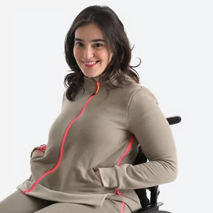 Bluza damska rozpinana Decathlon - Bluzy damskie - miniaturka - grafika 1