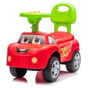 Jeździk Autko Wesoły Samochodzik Pchacz czerwony | Klakson | Melodyjki | Prezent na roczek | Zabawka interaktywna