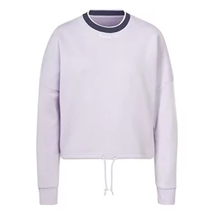 Reebok Damska bluza polarowa z okrągłym dekoltem, fioletowa Oasis, 2XL, Fioletowa Oasis, XXL - Bluzy damskie - miniaturka - grafika 1