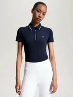 Koszulki jeździeckie - Tommy Hilfiger Equestrian Koszulka polo damska HARLEM LOGO - desert sky - miniaturka - grafika 1